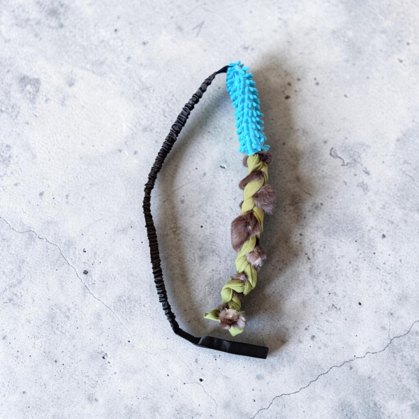 Bungee-Zerrspielzeug mit echtem Hasenfell – 100 % Handarbeit